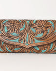 OHLAY WALLET Hand Tooled Genuine Leather women bag western handbag purse