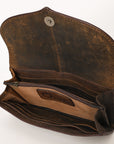 OHLAY WALLET Hand Tooled Genuine Leather women bag western handbag purse