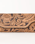 OHLAY WALLET Hand Tooled Genuine Leather women bag western handbag purse