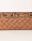 OHLAY WALLET Hand Tooled Genuine Leather women bag western handbag purse