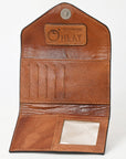 OHLAY WALLET Hand Tooled Genuine Leather women bag western handbag purse