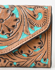 OHLAY WALLET Hand Tooled Genuine Leather women bag western handbag purse