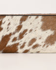 OHLAY WALLET Hand Tooled Hair-on Genuine Leather women bag western handbag purse