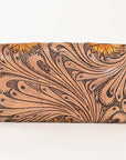 OHLAY WALLET Hand Tooled Genuine Leather women bag western handbag purse