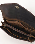 OHLAY WALLET Hand Tooled Genuine Leather women bag western handbag purse