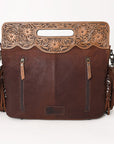 Ohlay Bags OHG167 Clutch Hand Tooled Embossed Genuine Leather Women Bag Western Handbag Purse