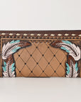 OHLAY WALLET Hand Tooled Genuine Leather women bag western handbag purse