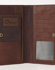 OHLAY WALLET Hand Tooled Genuine Leather women bag western handbag purse