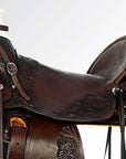 HILASON Western Horse Wade Saddle American Leather Ranch Roping Dark Brown