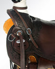 HILASON Western Horse Wade Saddle American Leather Ranch Roping Dark Brown