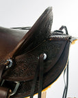 HILASON Western Horse Wade Saddle American Leather Ranch Roping Dark Brown