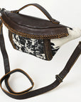 American Darling Adbgm397A Fanny Pack Hair-On Genuine Leather Women Bag Western Handbag Purse
