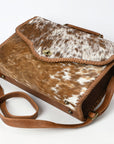 American Darling Adbgm399 Briefcase Hair-On Genuine Leather Women Bag Western Handbag Purse