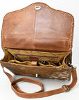 American Darling Adbgm399 Briefcase Hair-On Genuine Leather Women Bag Western Handbag Purse