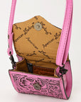 American Darling Wallet Hand Tooled Genuine Leather Women Bag Western Handbag Purse