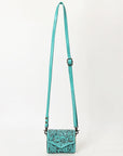 American Darling Wallet Hand Tooled Genuine Leather Women Bag Western Handbag Purse