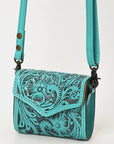 American Darling Wallet Hand Tooled Genuine Leather Women Bag Western Handbag Purse