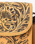 American Darling Cell Phone Holder Hand Tooled Genuine Leather Women Bag Western Handbag Purse