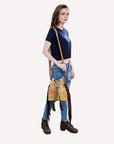 American Darling Hair-On Genuine Leather Women Bag Western Handbag Purse
