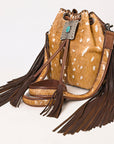 American Darling Hair-On Genuine Leather Women Bag Western Handbag Purse