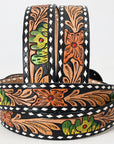 Beautifully Hand Tooled Genuine American Leather Belt Men and Women