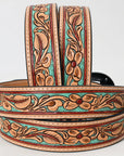AMERICAN DARLING Beautifully Hand Tooled American Leather Unisex Belt