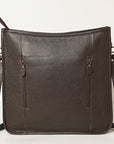 OHLAY OHA115 HOBO Hand Tooled Upcycled Wool Genuine Leather women bag western handbag purse