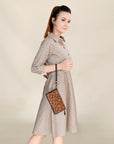 OHLAY OHA129A Clutch Hand Tooled Genuine Leather women bag western handbag purse