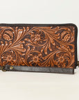 OHLAY OHA129A Clutch Hand Tooled Genuine Leather women bag western handbag purse