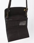 American Darling Adbga553 Clutch Hand Tooled Genuine Leather Women Bag Western Handbag Purse