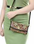 American Darling Adbga553 Clutch Hand Tooled Genuine Leather Women Bag Western Handbag Purse
