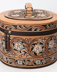 American Darling Jewelry Case Beautifully Hand Tooled Genuine Leather women bag western handbag purse