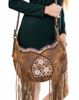 American Darling Cross Body I Hand Tooled Genuine Leather Women Bag Western Handbag Purse