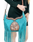 American Darling Cross Body I Hand Tooled Genuine Leather Women Bag Western Handbag Purse