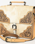 American Darling Hand Tooled Hair On Genuine Leather women bag western handbag purse