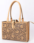 American Darling ADBGZ828 Hand Tooled Genuine Leather women bag western handbag purse