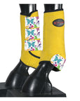 HILASON L M S Horse Rear Hind Leg Sport Boots Printed Hind Rear Leg Boots