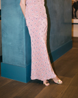 MASON by MASON'S DAUGHTER | Esme Skirt, Rose Oyster Printed Silk Crepe de Chine