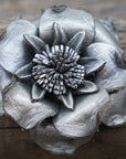 Hand Painted Leather Flowers - Gardenias