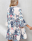 Chandler Bracelet Sleeve Buttoned Mini Dress