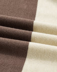 Colorblock Crew Neck Drop Shoulder Sweater