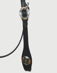Hilason Western Horse Genuine Leather Headstall Bridle Engraved GS Concho Black