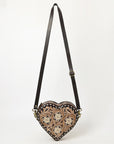 American Darling Canteen Hand Tooled Genuine Leather Women Bag Western Canteen Handbag Purse |
