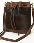 Ohlay Bags OHA109A Bucket Hair-On Genuine Leather Women Bag Western Handbag Purse