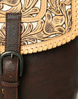 American Darling ADBGZ834 Hand Tooled Genuine Leather women bag western handbag purse