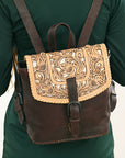 American Darling ADBGZ834 Hand Tooled Genuine Leather women bag western handbag purse