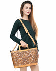 American Darling Hand Tooled Genuine Leather women bag western handbag purse