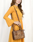 American Darling ADBG1452 Cross Body Hand Tooled Genuine Leather women bag western handbag purse