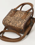 American Darling ADBG1452 Cross Body Hand Tooled Genuine Leather women bag western handbag purse