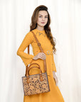 American Darling ADBG1453 Cross Body Hand Tooled Genuine Leather women bag western handbag purse